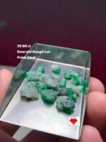 Vibrant Raw Beauty: 29.90ct Emerald Rough Lot from Swat Valley, Pakistan