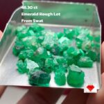 Emerald Majesty: 46.30 Carat Rough Emerald Lot from Swat Valley