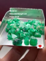 Emerald Majesty: 46.30 Carat Rough Emerald Lot from Swat Valley