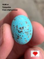 Majestic Afghan Turquoise: 19.86 Carats of Natural Splendor