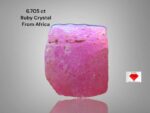Brilliant 6.705ct African Ruby Crystal – Natural Uncut Gemstone