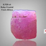 Brilliant 6.705ct African Ruby Crystal – Natural Uncut Gemstone