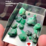 A Majestic 53.90-Carat Emerald Rough Lot from Swat Valley