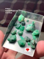 A Majestic 53.90-Carat Emerald Rough Lot from Swat Valley