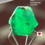 A 3.44ct Swat Emerald Crystal: Vivid Green Elegance from Pakistan