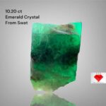 Striking Natural Form: 10.20 Carat Emerald Crystal from Swat