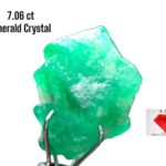 Radiant Beauty in Green: 7.06ct Emerald Crystal from Swat