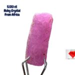 5.120ct African Ruby Crystal – Natural Red Gemstone (13.66 x 5.83 x 4.81mm)