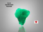 Swat Emerald Crystal: 6.31ct Raw Gemstone, Pakistan