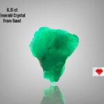 Swat Emerald Crystal: 6.31ct Raw Gemstone, Pakistan