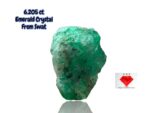 6.205ct Emerald Crystal from Swat – Impressive 14.38 x 11.53 x 5.66mm Natural Formation