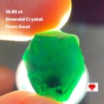 18.85ct Natural Emerald Crystal from Swat – Large Untreated Gemstone (16.22 × 14.52 × 10.65 mm)