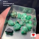 52.05 Carat Swat Valley Emerald Rough Lot