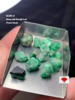 52.05 Carat Swat Valley Emerald Rough Lot
