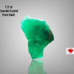 A Rare Gem from the Heart of Swat: 7.17ct Emerald Crystal Unveiled