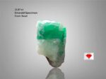 Elegance in Green: A 21.87-Carat Swat Emerald Specimen