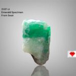 Elegance in Green: A 21.87-Carat Swat Emerald Specimen