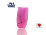 4.380ct African Ruby Crystal – Natural Red Mineral (10.37 x 5.94 x 5.15mm)