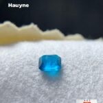 Rare 0.15 Ct Vivid Blue Hauyne Gemstone – Rectangular Cut