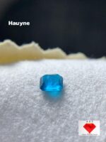 Rare 0.15 Ct Vivid Blue Hauyne Gemstone – Rectangular Cut
