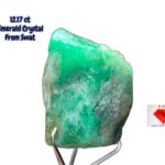 12.17ct Swat Emerald Crystal  Natural Gemstone (15.00 x 10.41 x 9.91 mm)