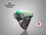 94 ct Natural Emerald Specimen from Swat — Raw, Deep Green Collector’s Crystal