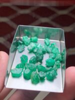 43.55 Ct Swat Emerald Rough Lot – Balanced Proportions with Efficient Cutting Potential - Image 3