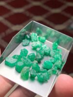 43.55 Ct Swat Emerald Rough Lot – Balanced Proportions with Efficient Cutting Potential - Image 5