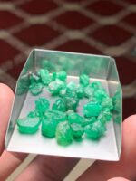 43.55 Ct Swat Emerald Rough Lot – Balanced Proportions with Efficient Cutting Potential - Image 7