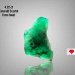 4.22ct Natural Emerald Crystal – Swat Pakistan | Raw Uncut Green Gemstone 13.43×9.60×6.23mm