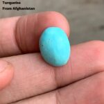 7.37 ct Afghan Turquoise Cabochon – Compact Beauty with Natural Charm