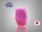 6.610ct Natural Ruby Crystal from Africa – Untreated Gem Rough (11.09 × 7.32 × 5.53 mm)