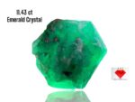 11.43ct Swat Emerald Crystal: Bold Natural Green Beryl