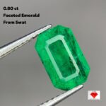 Timeless Elegance: 0.80 Carat Faceted Emerald from Swat
