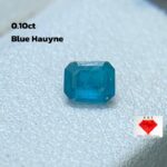 0.10 ct Emerald-Cut Blue Hauyne Gemstone