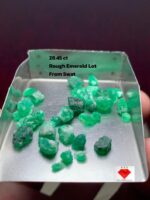 28.45 ct Emerald Rough from Swat Valley (9.97 × 6.86 × 4.65 mm): Untamed Beauty from Pakistan