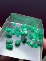 28.45 ct Emerald Rough from Swat Valley (9.97 × 6.86 × 4.65 mm): Untamed Beauty from Pakistan - Image 2