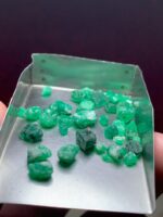 28.45 ct Emerald Rough from Swat Valley (9.97 × 6.86 × 4.65 mm): Untamed Beauty from Pakistan - Image 3