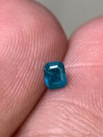 0.10 ct Emerald-Cut Blue Hauyne Gemstone - Image 7
