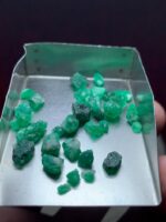 28.45 ct Emerald Rough from Swat Valley (9.97 × 6.86 × 4.65 mm): Untamed Beauty from Pakistan - Image 7