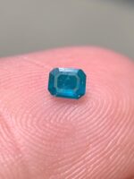 0.10 ct Emerald-Cut Blue Hauyne Gemstone - Image 10