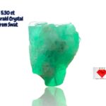 Power and Purity: 5.30ct Swat Emerald Crystal with Striking Natural Form