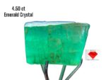 4.50ct Swat Emerald Crystal: Vibrant Green Beryl in Raw Form