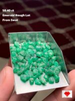 A Dense 58.40 ct Emerald Rough Lot from Swat Valley