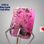 Natural Flame: 5.050ct Afghan Ruby Crystal with Deep Red Clarity