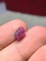 Natural Flame: 5.050ct Afghan Ruby Crystal with Deep Red Clarity - Image 2