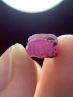 Natural Flame: 5.050ct Afghan Ruby Crystal with Deep Red Clarity - Image 4