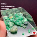 48.36ct Swat Emerald Rough Lot – Natural, Untreated, Collectible