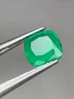0.86ct Cushion Cut Panjshir Emerald – Elegant Faceted Green Gemstone - Image 5