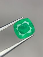 0.86ct Cushion Cut Panjshir Emerald – Elegant Faceted Green Gemstone - Image 9